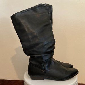 Santana Slouch Black Leather Boots